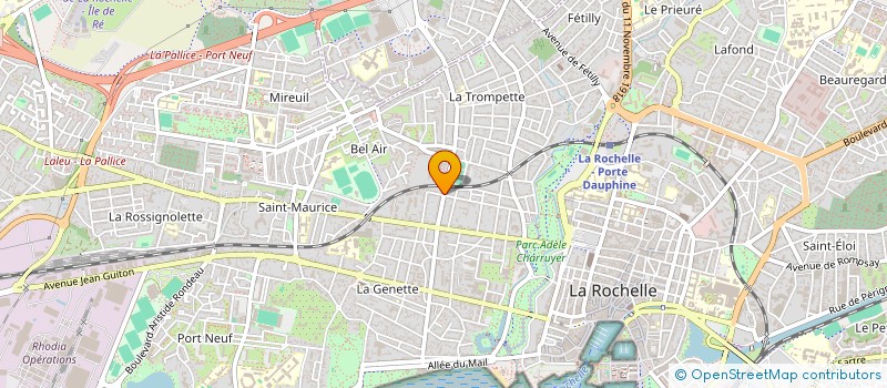 localisation de l'entreprise MADAME SARAH CHAULIAGUET  LA ROCHELLE