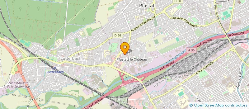 localisation de l'entreprise MADAME SARAH CHEBEL  PFASTATT