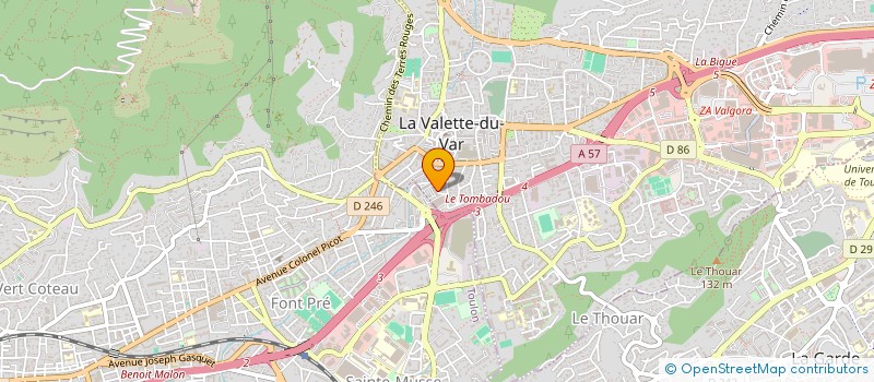 localisation de l'entreprise MADAME SARAH CHEFCHOUFI à LA VALETTE-DU-VAR