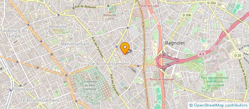 localisation de l'entreprise MADAME SARAH CHEMIN  PARIS