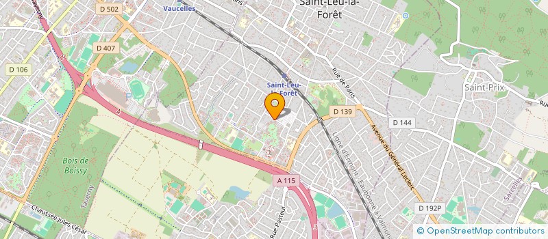 localisation de l'entreprise MADAME SARAH CHENOUNE  ST LEU LA FORET