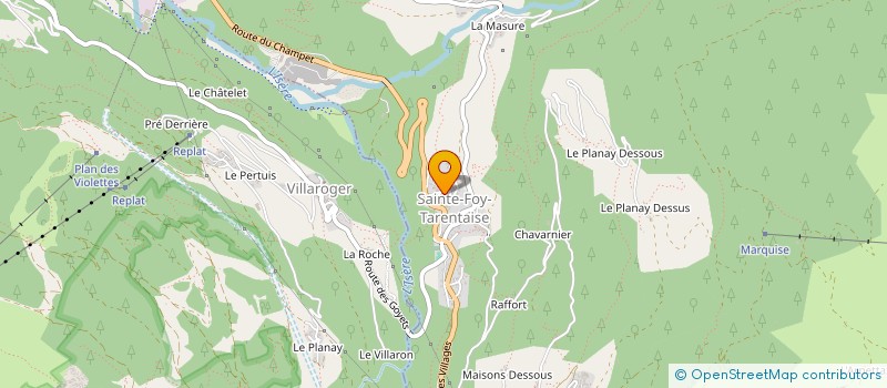 localisation de l'entreprise MADAME SARAH CHEYNE  SAINTE-FOY-TARENTAISE