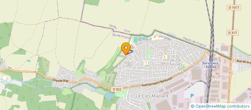 localisation de l'entreprise MADAME SARAH CHICHE  FOSSES