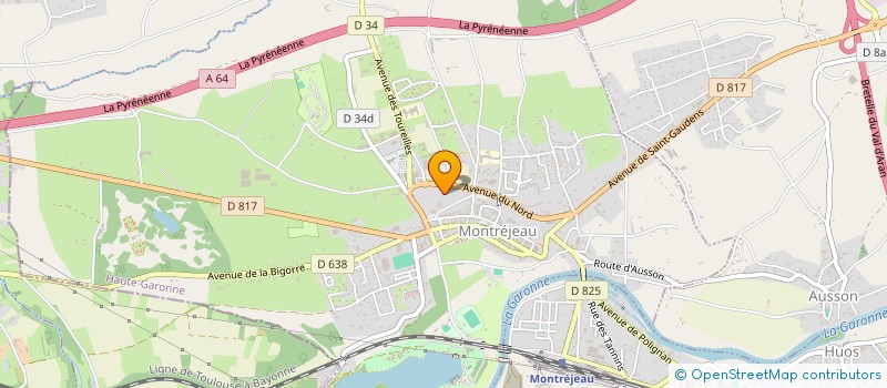 localisation de l'entreprise MADAME SARAH CHIRON  MONTREJEAU