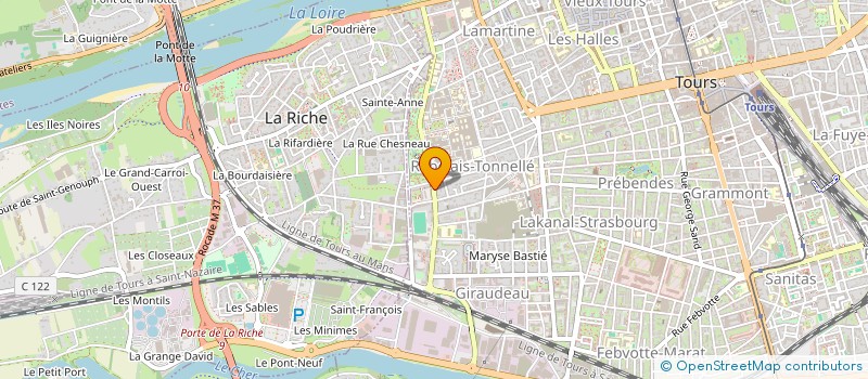 localisation de l'entreprise MADAME SARAH CHOTARD à TOURS
