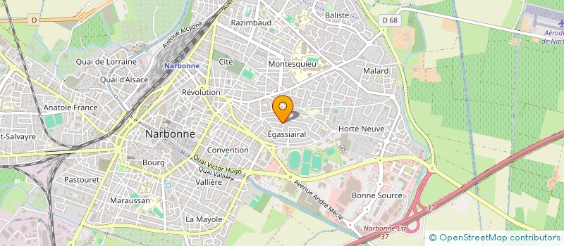 localisation de l'entreprise MADAME SARAH CHOTIN à NARBONNE