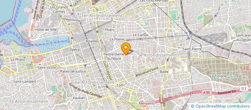 localisation de l'entreprise MADAME SARAH CHOUGNET à MARSEILLE