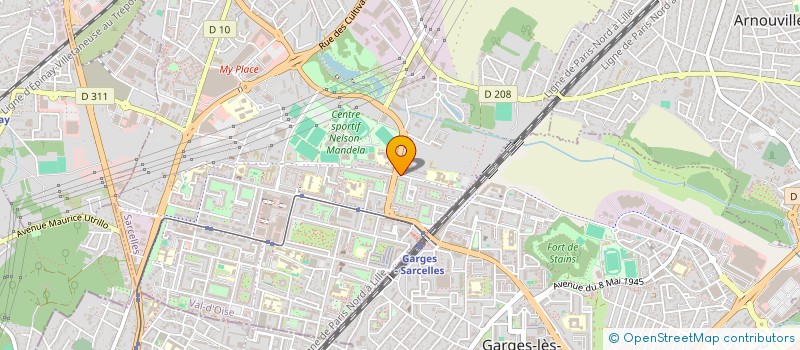 localisation de l'entreprise MADAME SARAH CINGOZ  SARCELLES