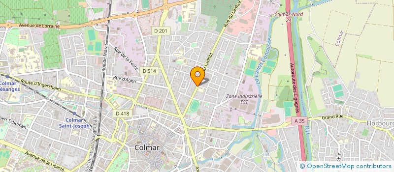 localisation de l'entreprise MADAME SARAH CLAUDEPIERRE  COLMAR