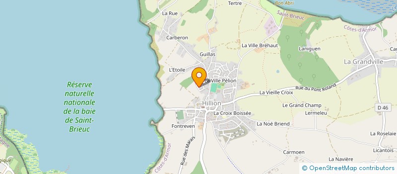 localisation de l'entreprise MADAME SARAH-CLEMENCE GUYADER  HILLION