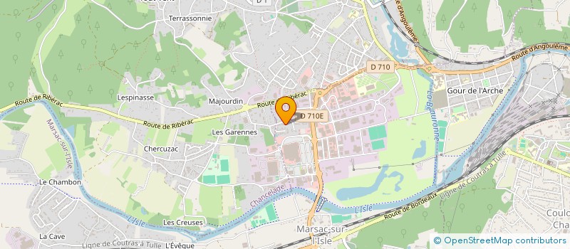 localisation de l'entreprise MADAME SARAH CLEMENT  MARSAC-SUR-L'ISLE