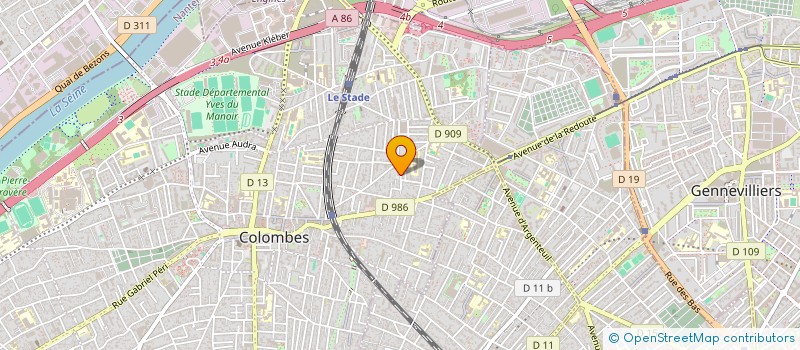 localisation de l'entreprise MADAME SARAH COHEN à COLOMBES