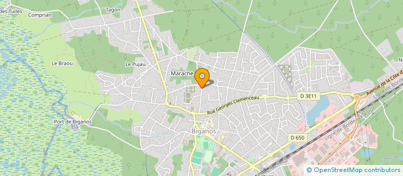 localisation de l'entreprise MADAME SARAH COLLADO Y FERNANDEZ  BIGANOS