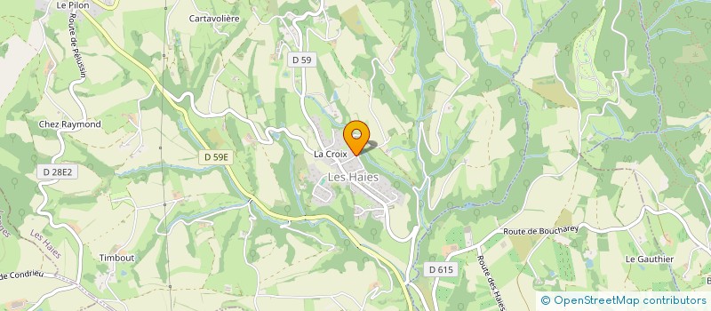 localisation de l'entreprise MADAME SARAH COLOMB  LES HAIES