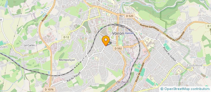 localisation de l'entreprise MADAME SARAH COLOMBET  VOIRON