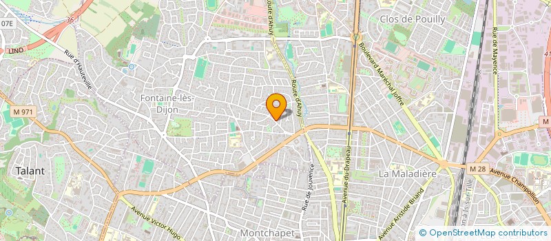 localisation de l'entreprise MADAME SARAH COLTIER  FONTAINE-LES-DIJON