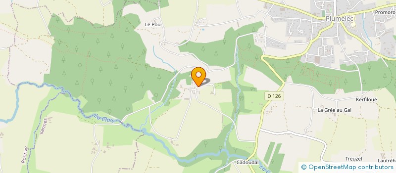 localisation de l'entreprise MADAME SARAH CONAND  PLUMELEC