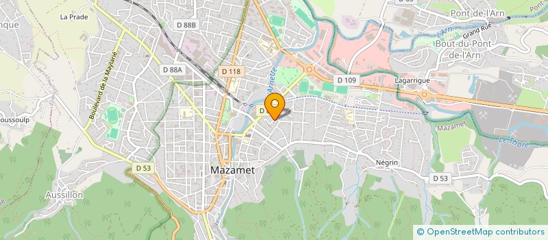 localisation de l'entreprise MADAME SARAH CONTE  MAZAMET