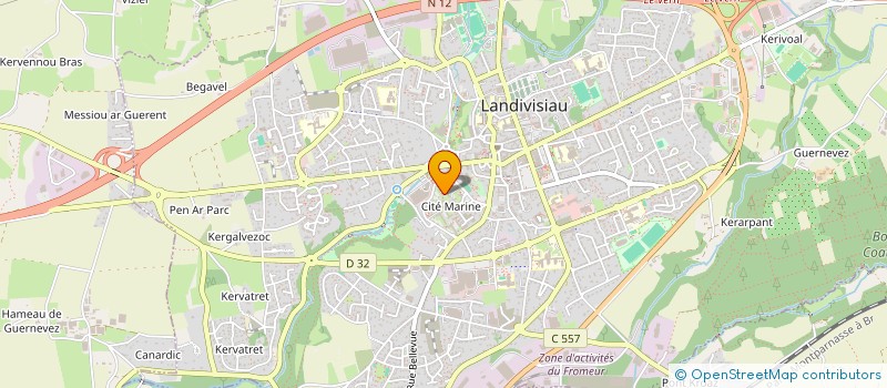 localisation de l'entreprise MADAME SARAH CORLER  LANDIVISIAU