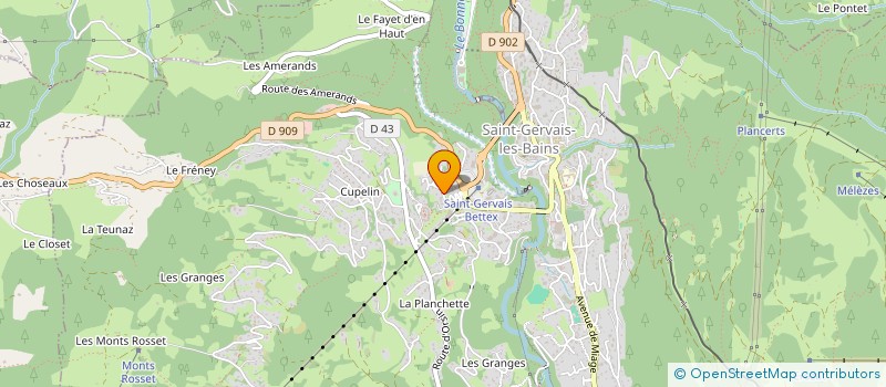 localisation de l'entreprise MADAME SARAH COTES  SAINT-GERVAIS-LES-BAINS