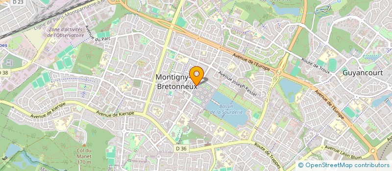 localisation de l'entreprise MADAME SARAH COUANON à MONTIGNY-LE-BRETONNEUX