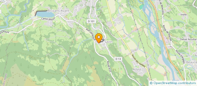 localisation de l'entreprise MADAME SARAH COUILLAUD  SAINT-SAVIN