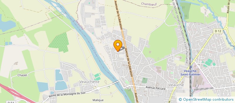 localisation de l'entreprise MADAME SARAH COUTEAU  VEAUCHE