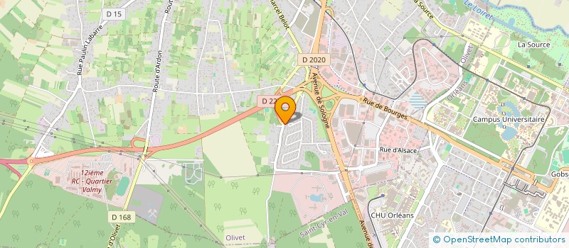 localisation de l'entreprise MADAME SARAH CROHIN  OLIVET