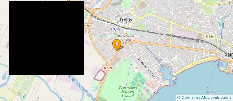 localisation de l'entreprise MADAME SARAH CROS à FREJUS