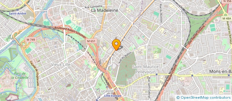 localisation de l'entreprise MADAME SARAH CROSET à LA MADELEINE