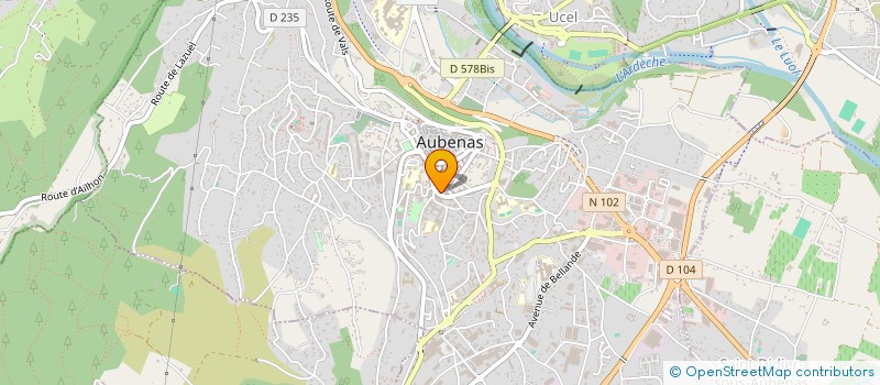 localisation de l'entreprise MADAME SARAH CROZE à AUBENAS