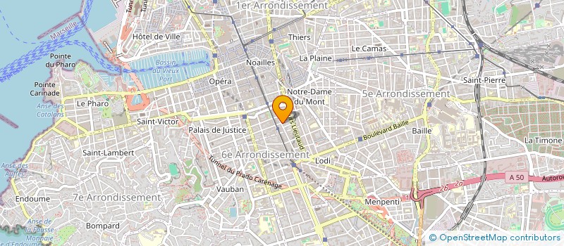 localisation de l'entreprise MADAME SARAH CUZIN  MARSEILLE