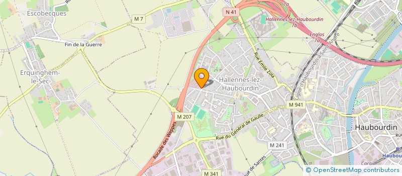 localisation de l'entreprise MADAME SARAH D'HAESE  HALLENNES-LEZ-HAUBOURDIN