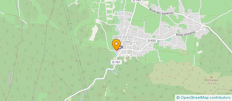 localisation de l'entreprise MADAME SARAH DAKHLI  SAINT-VICTOR-LA-COSTE