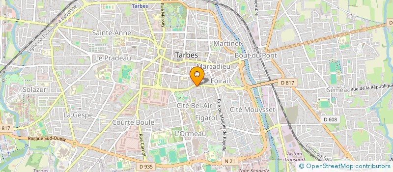 localisation de l'entreprise MADAME SARAH DAMES  TARBES