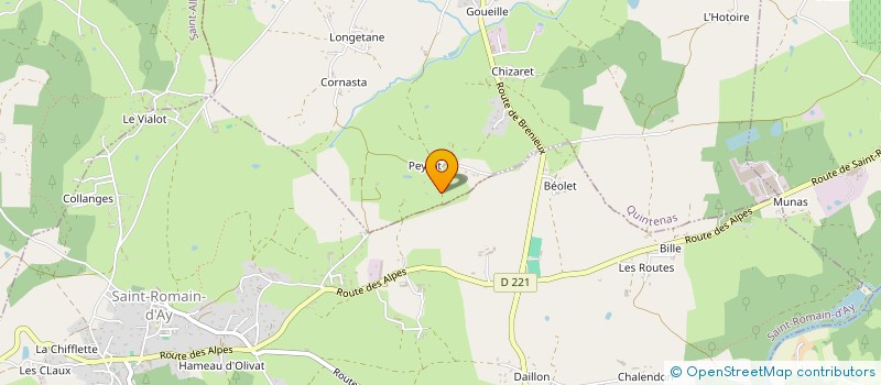 localisation de l'entreprise MADAME SARAH DAMON  QUINTENAS