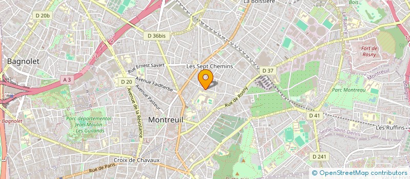 localisation de l'entreprise MADAME SARAH DANGUIS à MONTREUIL