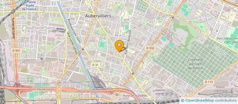 localisation de l'entreprise MADAME SARAH DANIEL à AUBERVILLIERS