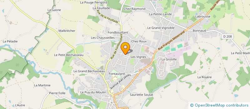 localisation de l'entreprise MADAME SARAH DAUTRIAT  ROCHECHOUART