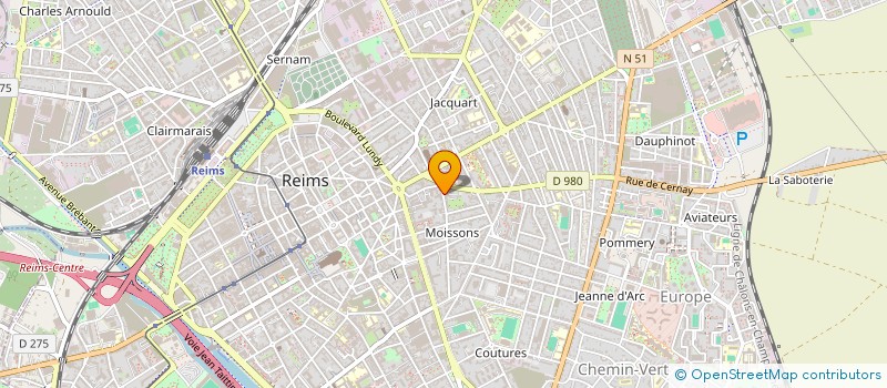 localisation de l'entreprise MADAME SARAH DAVENNE à REIMS