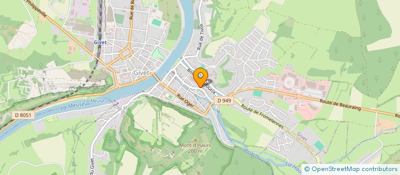 localisation de l'entreprise MADAME SARAH DE VITO  GIVET