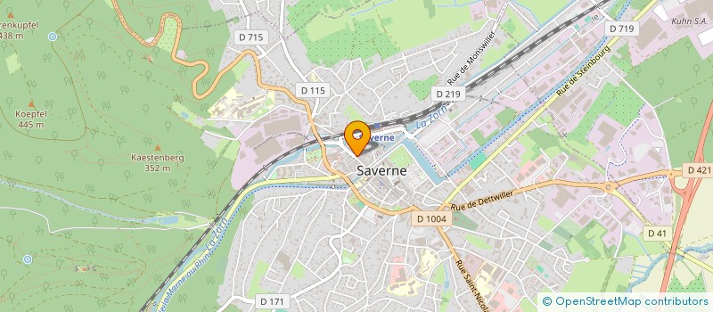 localisation de l'entreprise MADAME SARAH DEBARD  SAVERNE