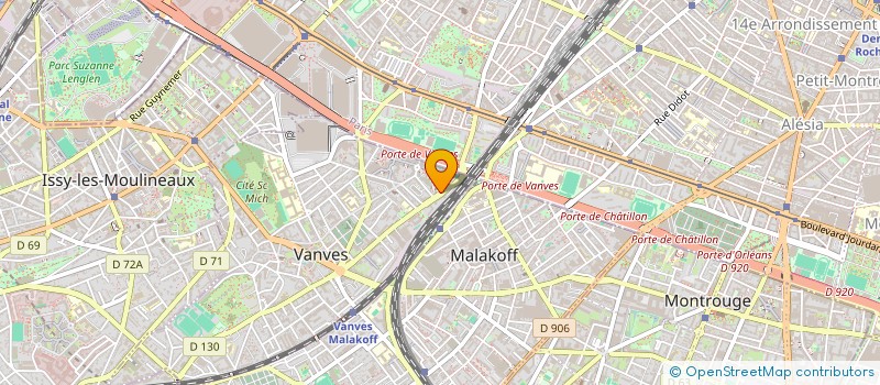 localisation de l'entreprise MADAME SARAH DEBLAY  VANVES