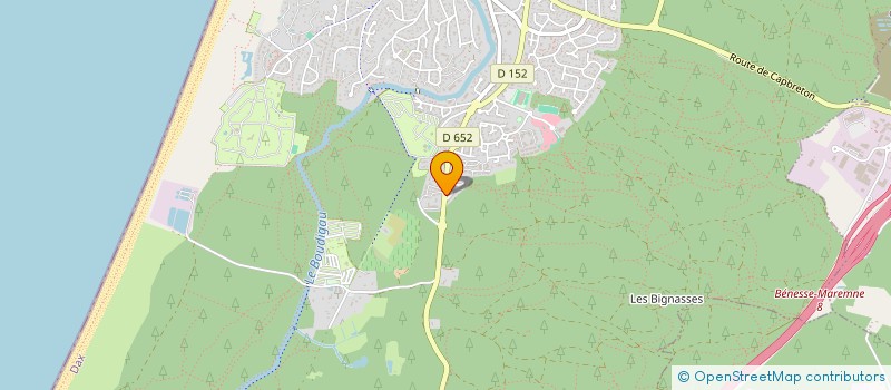 localisation de l'entreprise MADAME SARAH DEJEAN  CAPBRETON