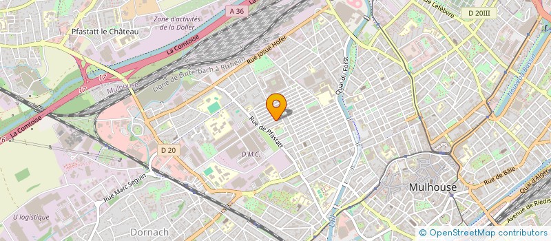 localisation de l'entreprise MADAME SARAH DEKHLI  MULHOUSE