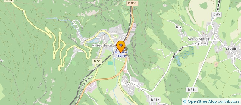 localisation de l'entreprise MADAME SARAH DELATHIERE  VIRIEU-LE-GRAND