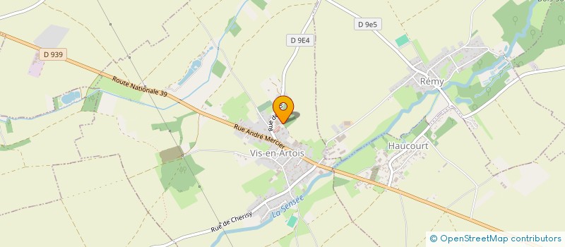 localisation de l'entreprise MADAME SARAH DELEYE  VIS-EN-ARTOIS