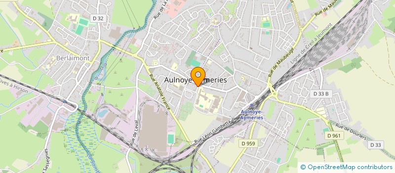 localisation de l'entreprise MADAME SARAH DENEUBOURG  AULNOYE-AYMERIES