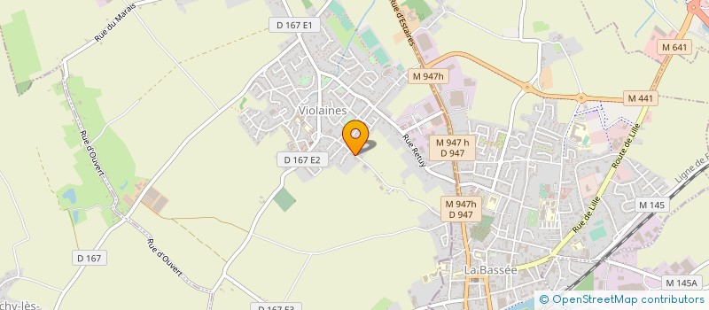 localisation de l'entreprise MADAME SARAH DENEUVILLE  VIOLAINES