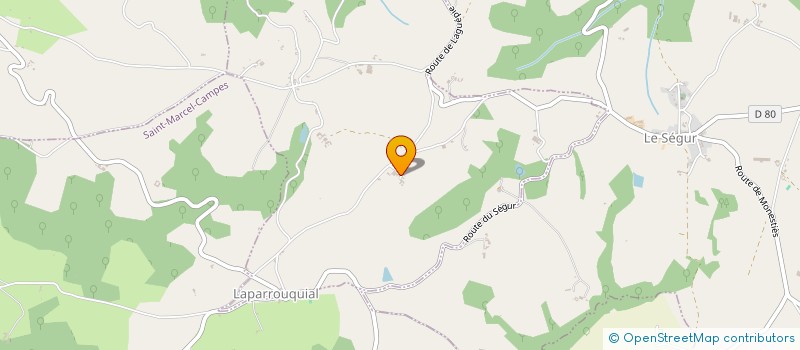 localisation de l'entreprise MADAME SARAH DENUC  MONESTIES